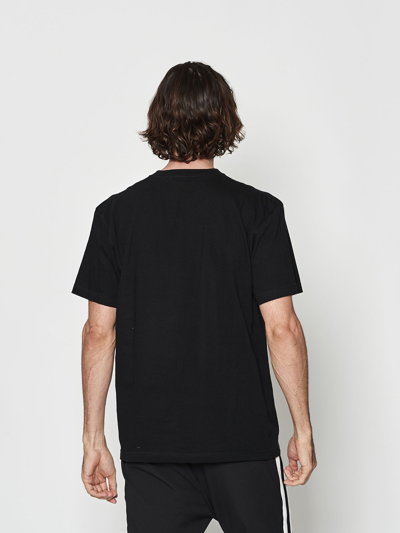 【予約品 10月9日(木) 締切】muta  Mesh Trimming Pocket Tee / Tシャツ / ブラック×ブラック【Acanthus × muta MARINE】