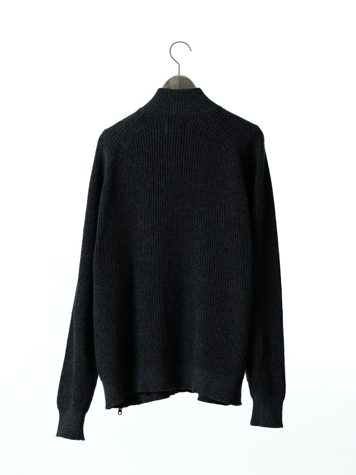 【予約品 】ZIPHI / ジップ ハイネック ニット / ブラック