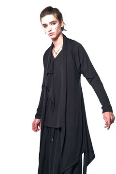 《予約品》 ベア天竺DolmanFlareCardigan / ブラック 【kiryuyrik】 2023年4月以降入荷予定