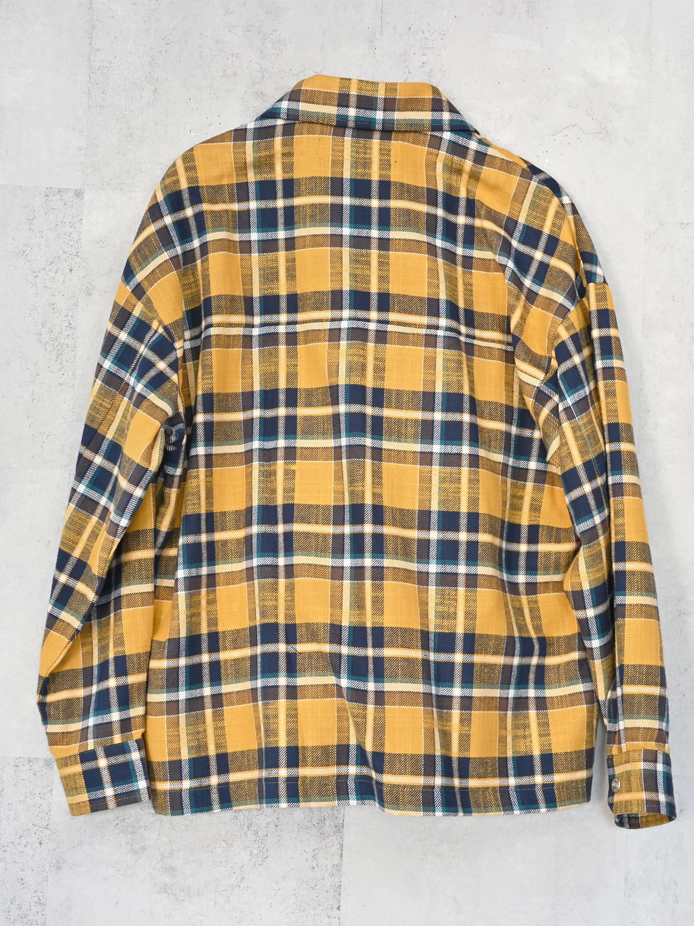 【予約品 9月6日(日) 締切】OLD SLUB CHECK JK / ヴィンテージ ネルジャケット / イエロー