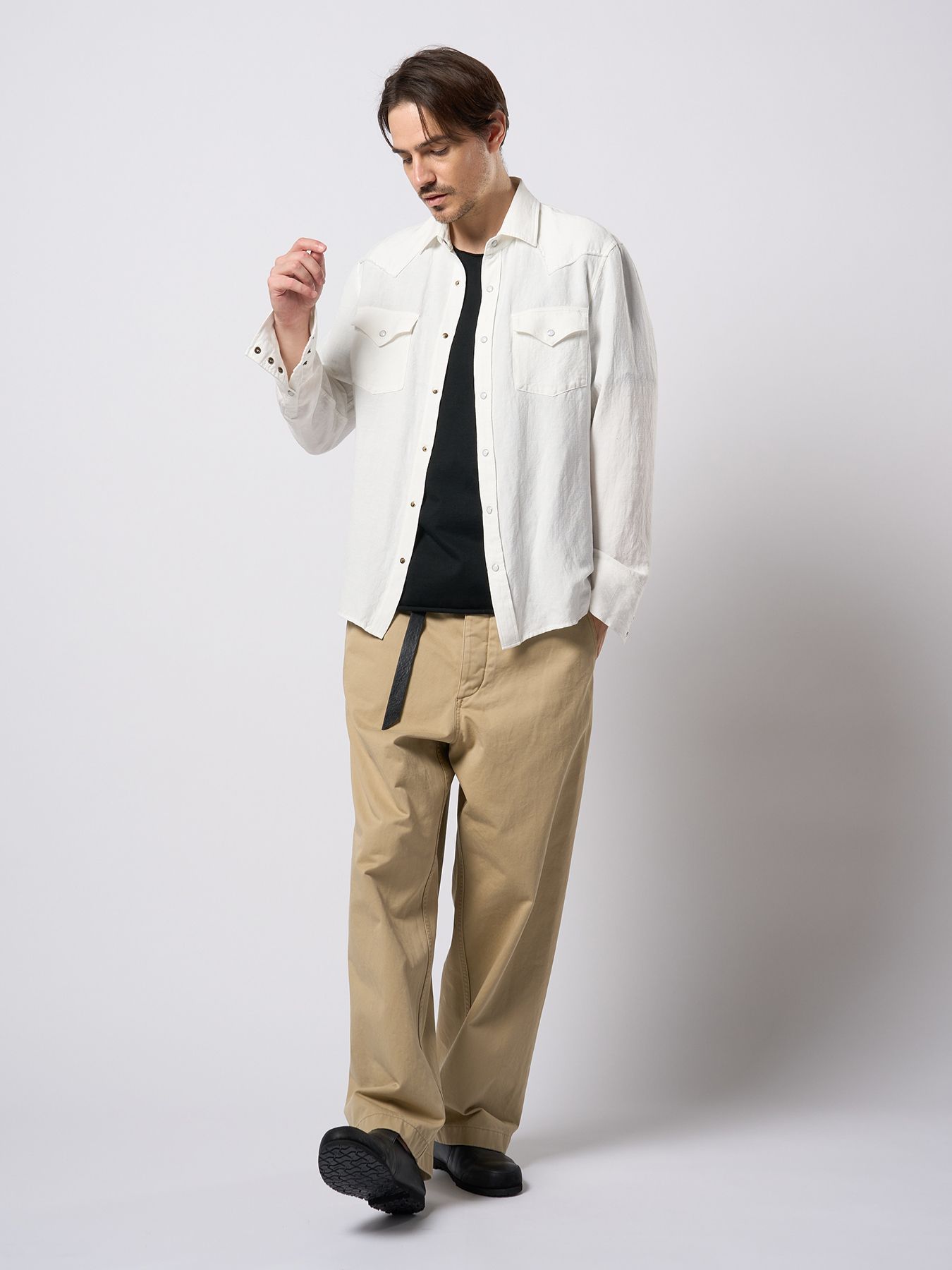 【予約品 9月23日(火) 締切】western shirt / ウエスタンシャツ / ホワイト