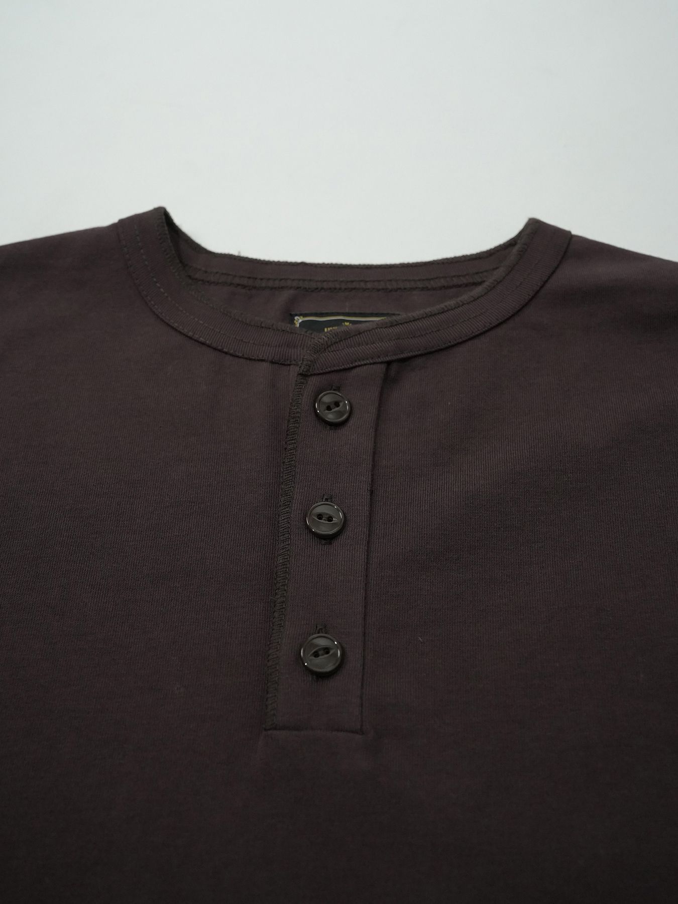 【予約品 5月6日(水) 締切】FLATSEAMME-HENLEY / ヘンリーネックカットソー / パープル