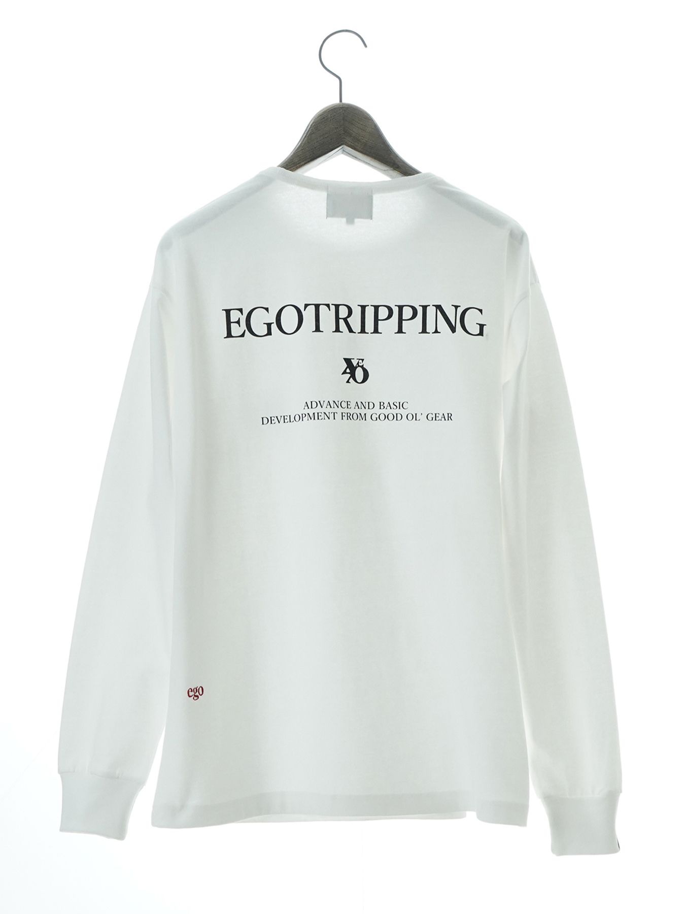 【予約品 10月26日(日) 締切】PRINTTEE-B long / ロゴプリントカットソー / WHITE