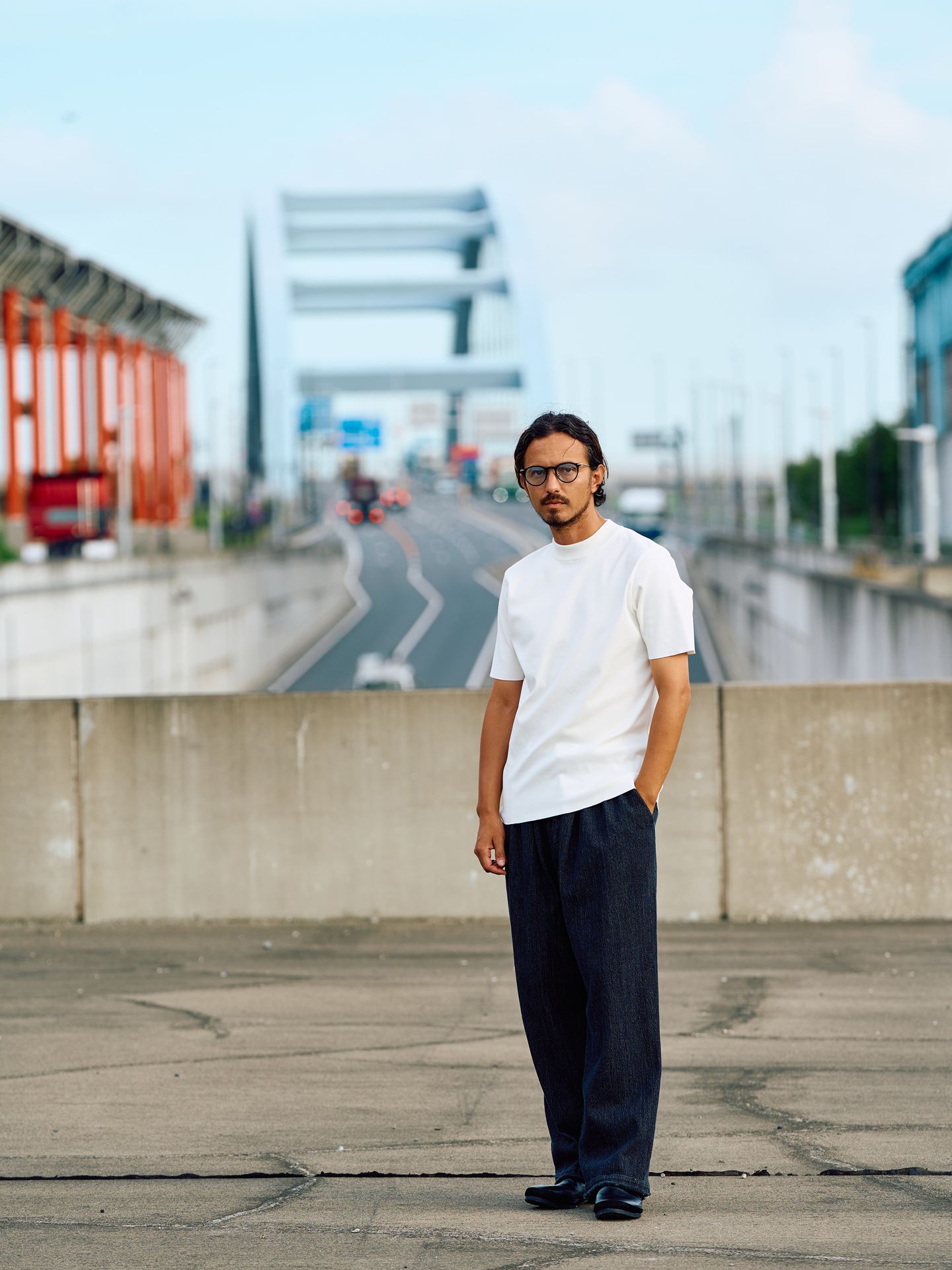 ct surf mock S/S / ニットソー / ホワイト