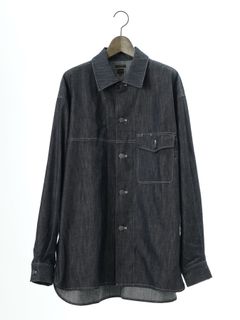【予約品 10月26日(日) 締切】90sDENIMSHIRTS / デニムオーバーシャツ / INDIGO×L.GRAY