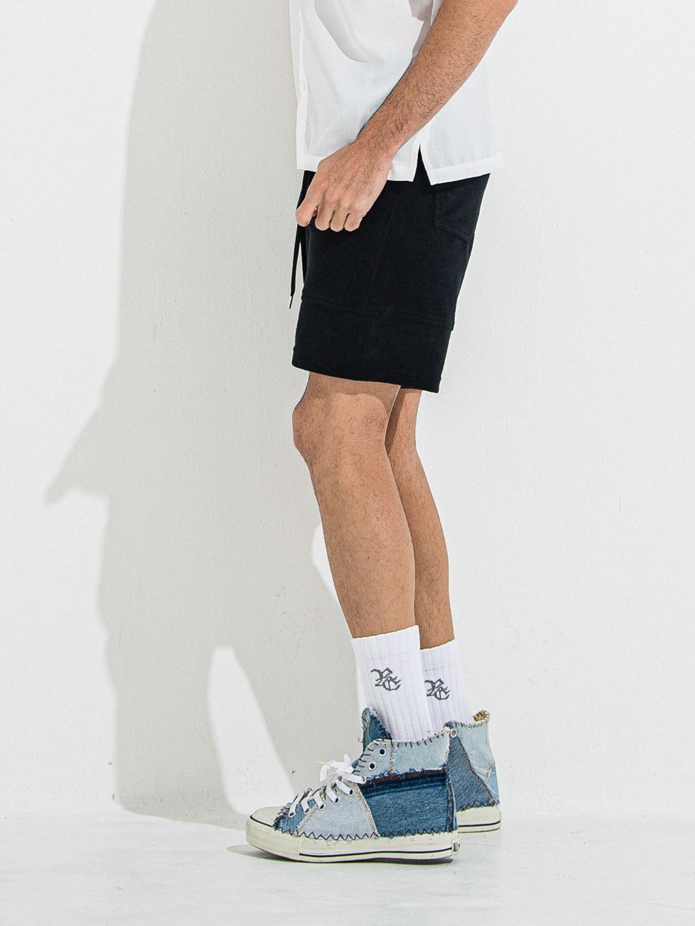 【予約】TYLER PILE SHORTS / タイラーパイルショーツ / ブラック