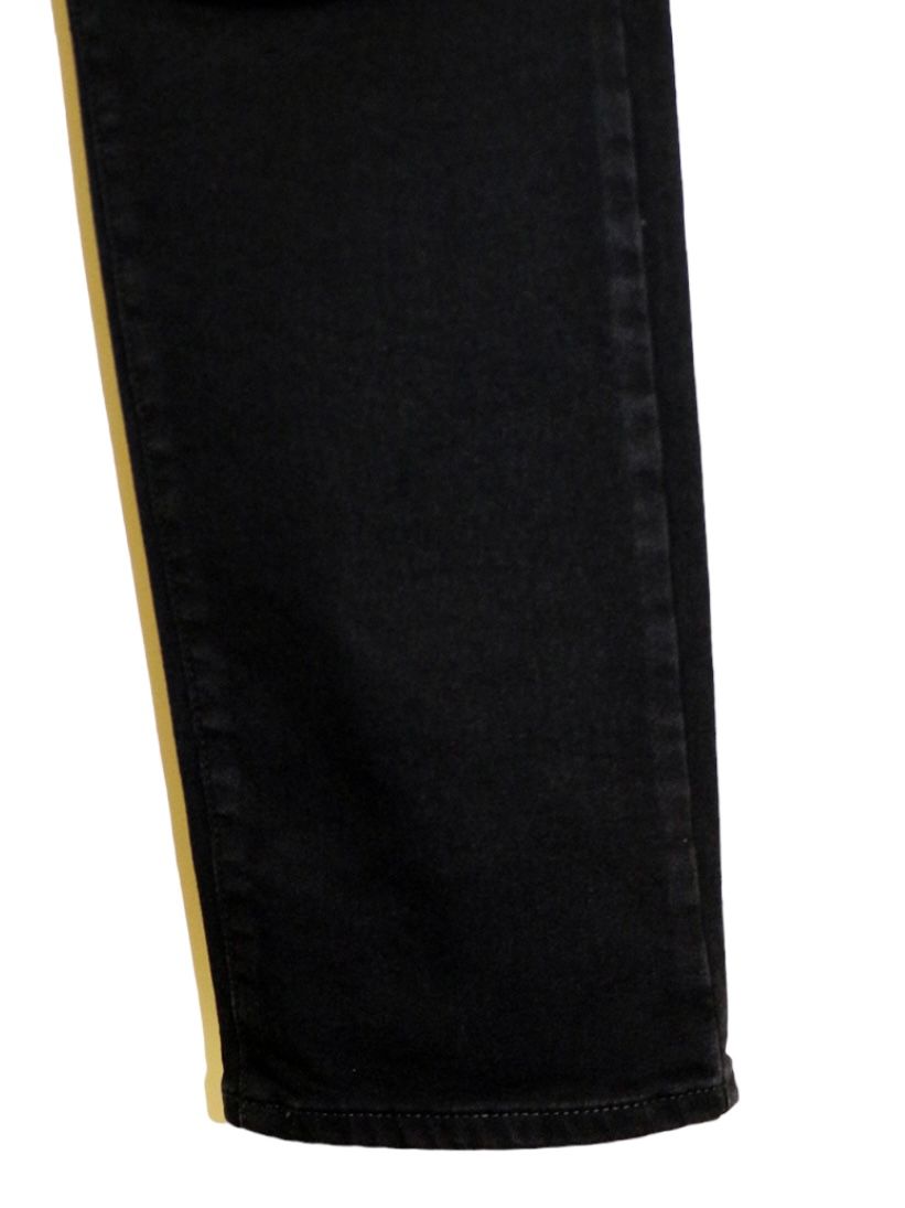Supima High Power Stretch Denim Semi Sarouelセミサルエル Pants / BLACK 【ys Yuji SUGENO】