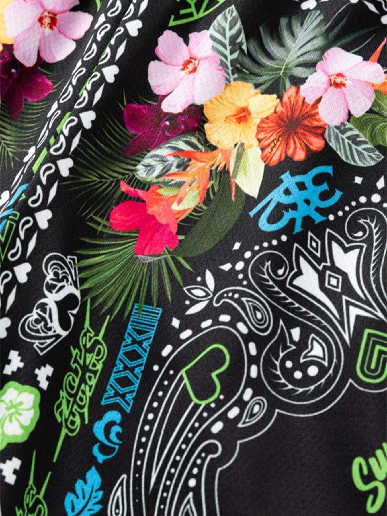 RESORT PAISLEY SHORT PANTS / リゾート ペイズリー ショートパンツ / ブラック【SY32 by SWEET YEARS GOLF】