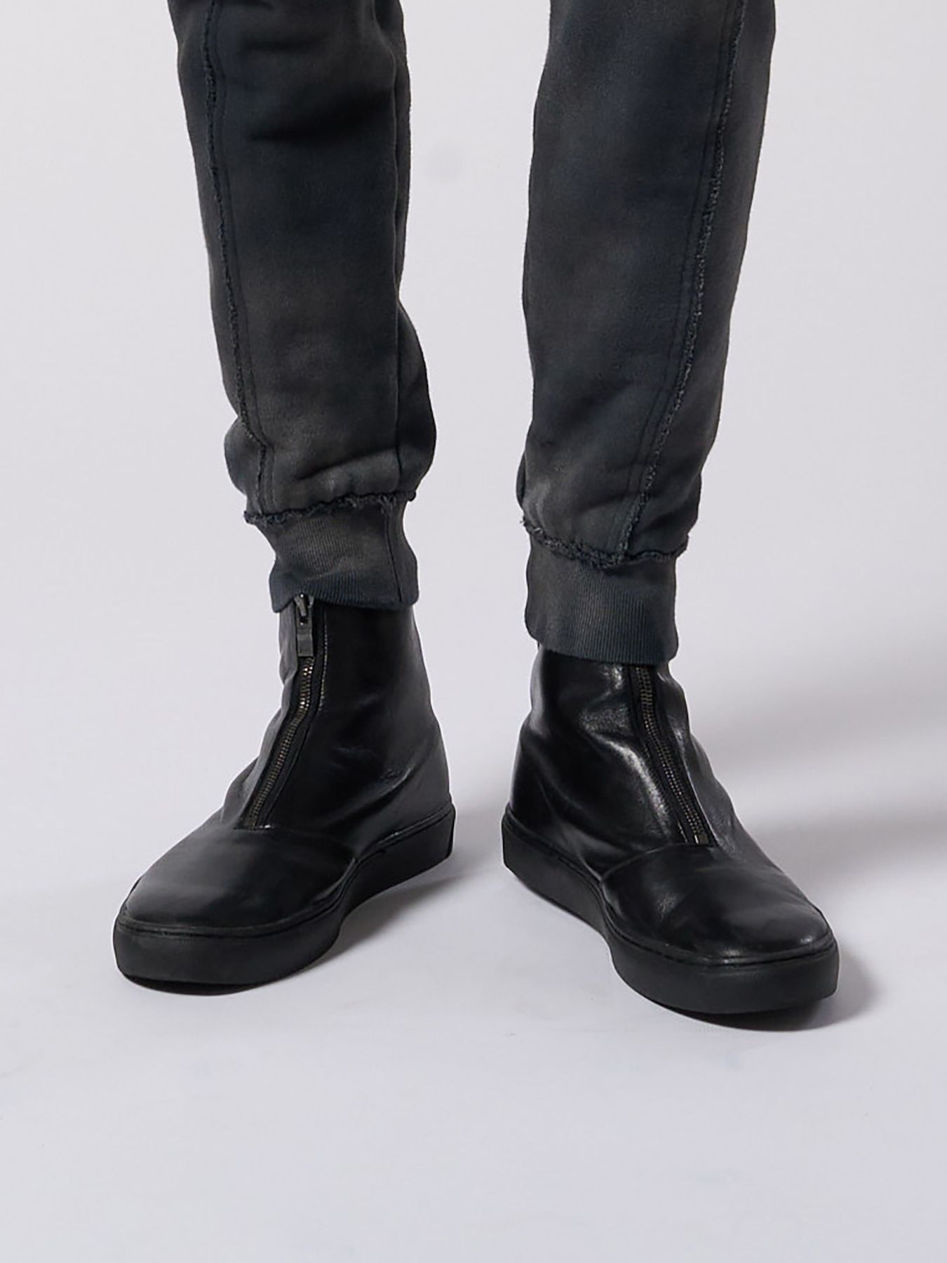 【予約品 4月19日(日) 18時締切】front zip bootie / ホースレザー フロントジップブーツ / ブラック