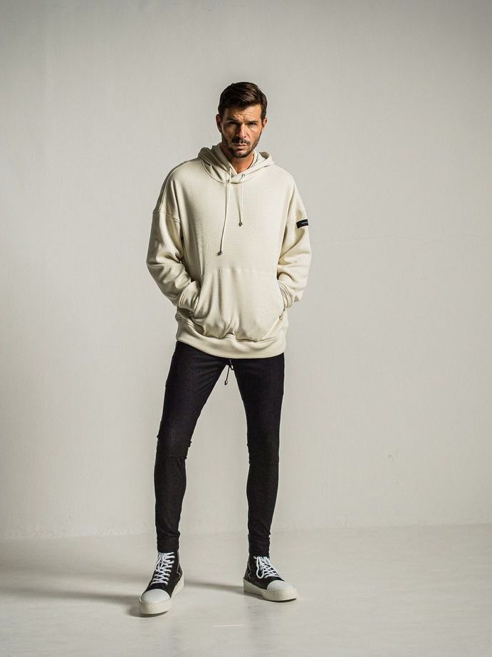 《予約9月1日18時締め》 shaggy fleece thermal pullover hoodie  / プルオーバーパーカー / オフホワイト
