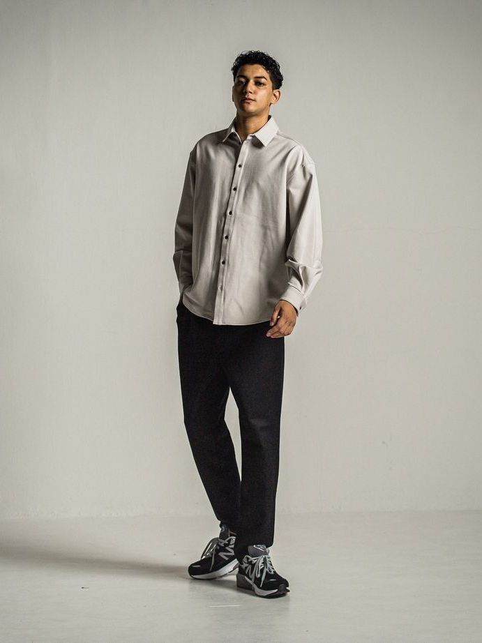《予約9月1日18時締め》 PAT WIDE EASY PANTS  / カシミアウールパンツ / ブラック