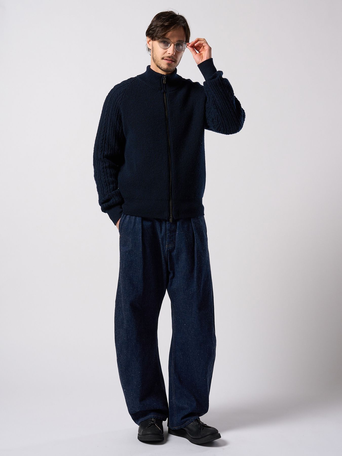 【予約品 4月19日(日) 18時締切】wide banana denim(OW)  / ワイドバナナデニム ワンウォッシュ / インディゴ