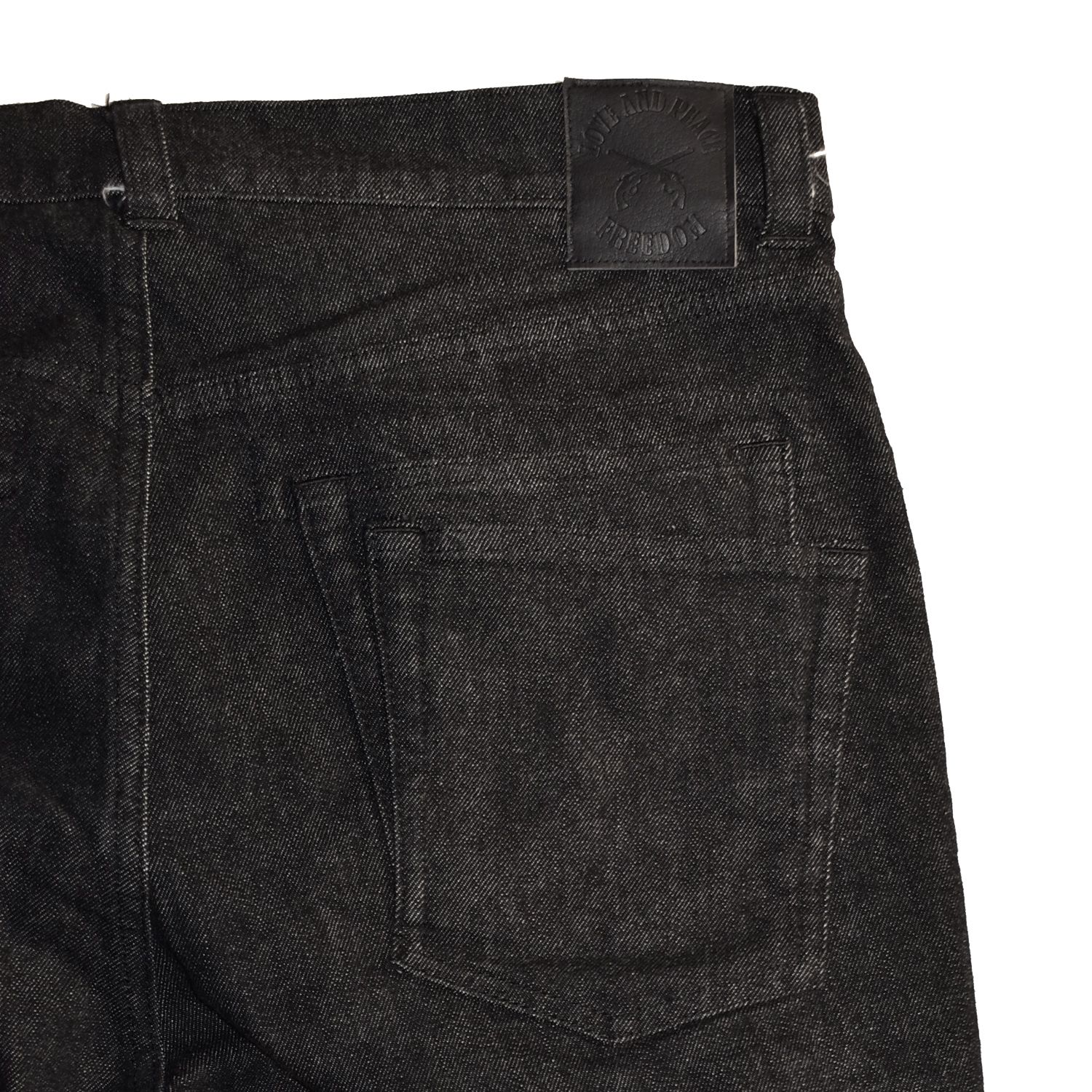 《予約品3月27日 23時55分締め》 DENIM ONEWASH PT / デニムパンツ / ブラック  【roarguns 】8月中入荷予定