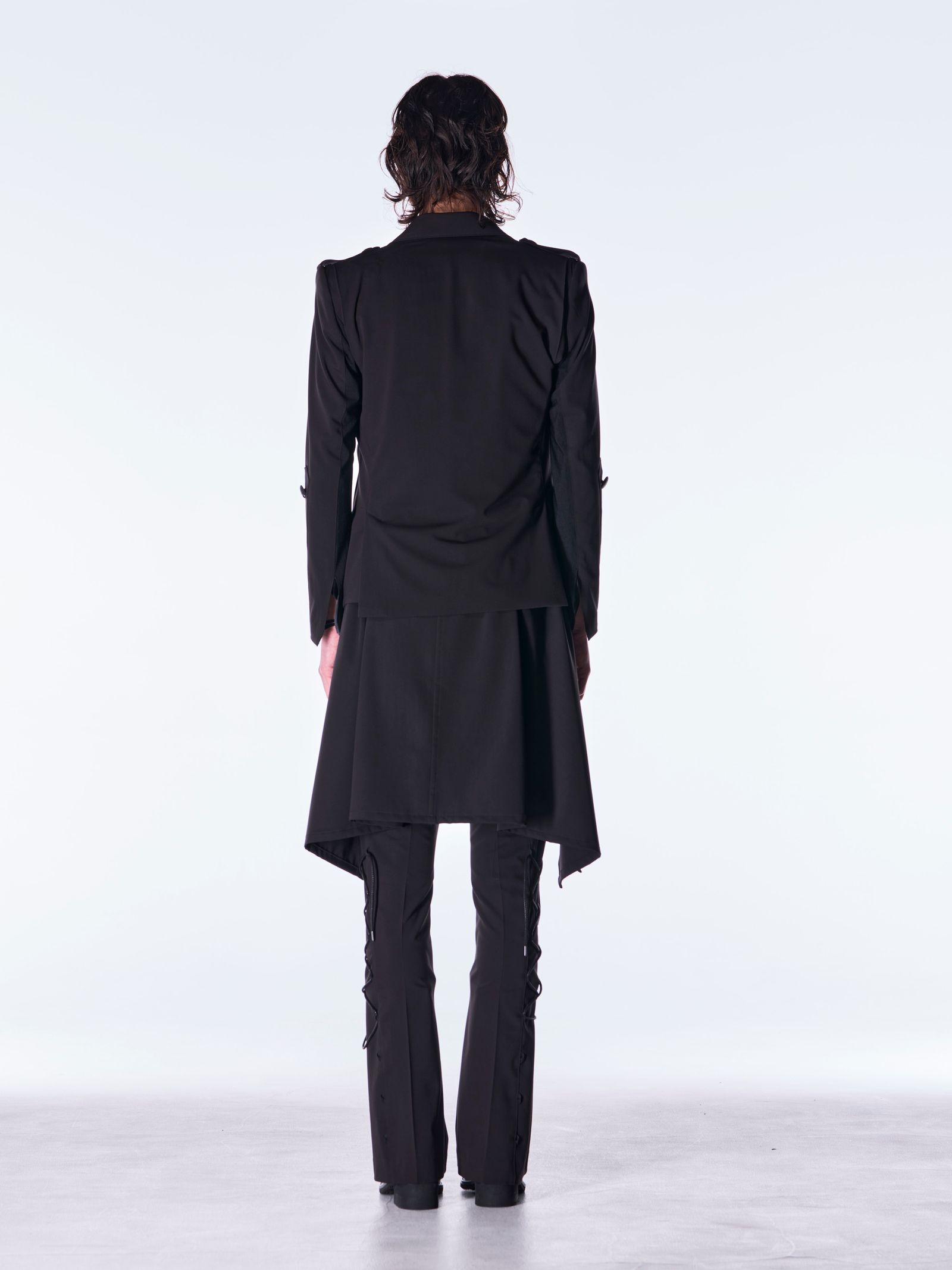 【予約品 6月29日(月) 締切】PE Gabardine Short Goth Jacket / ショート ゴスジャケット / ブラック
