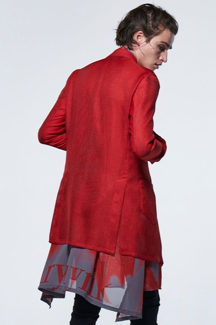 《予約品》 UnconPeackedJacket / レッド 【kiryuyrik】 2023年5月以降入荷予定
