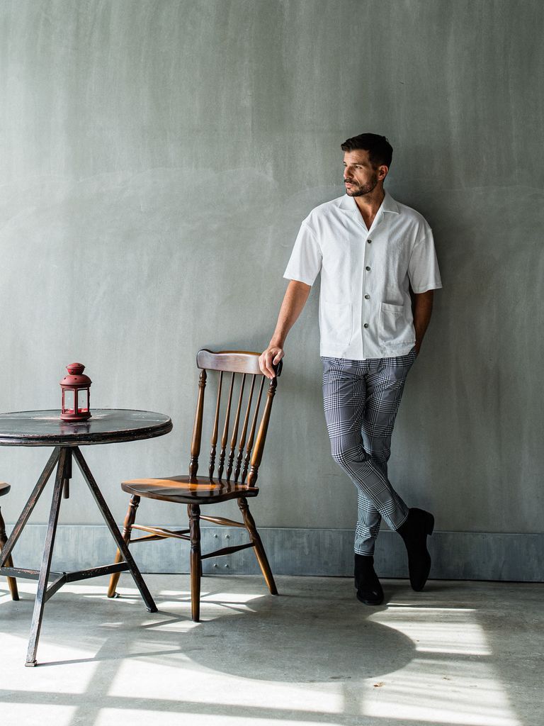 《予約品3月3日18：00締め》 CHRIS EASY TUCK PANTS / イージータックパンツ / グレーブラック