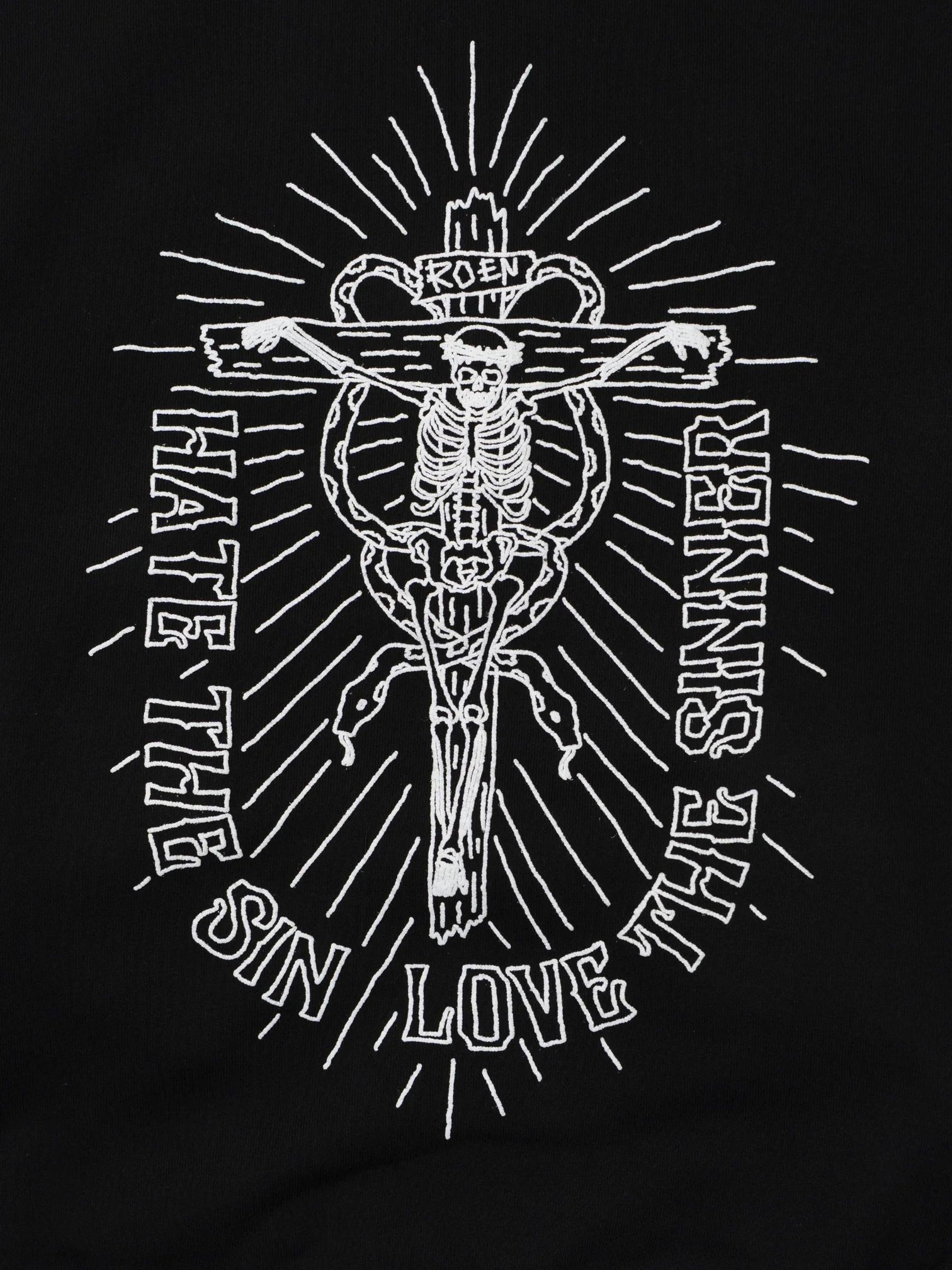 PRAYER ROEN SLEEVE PK / 長袖パーカー / ブラック 【Roen】