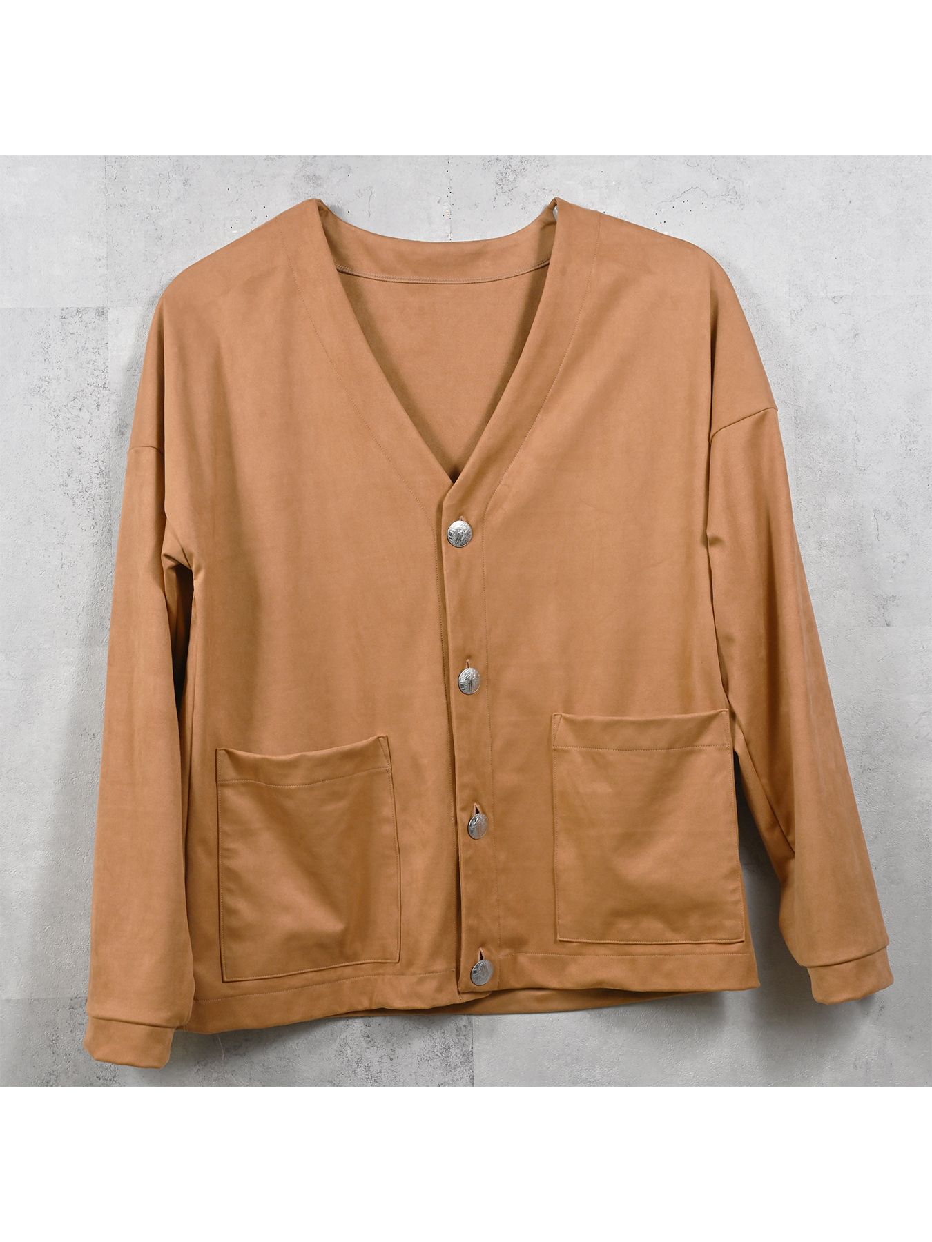 【予約品 9月6日(日) 締切】SUEDE CARDIGAN / スウェードカーディガン / ベージュ