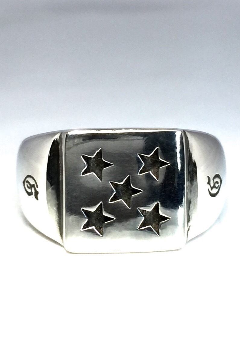《受注生産》 FIVE STARS RING リング 【GOD SIZE】 注文から2～3週間後入荷予定