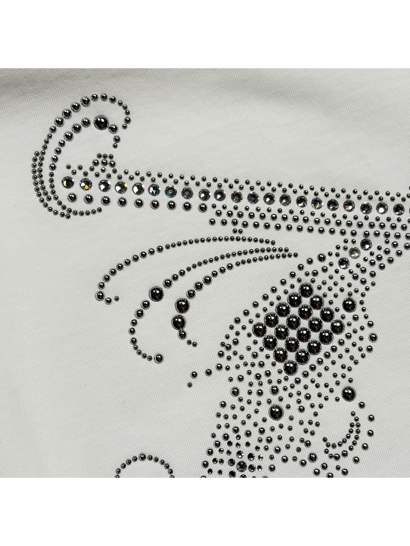 【予約品 3月9日(月) 18:00 締切】CROSSGUN METAL L/S T / メタル&クリスタルクロスガン ロンT / ブラック