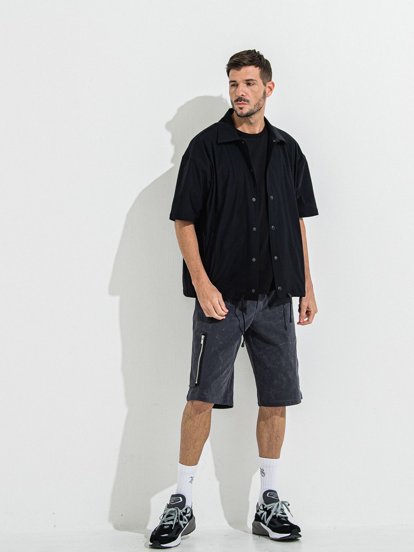 【予約品 】YOAKE PHOTO OVER TEE /  フォトオーバーサイズTシャツ / ブラック