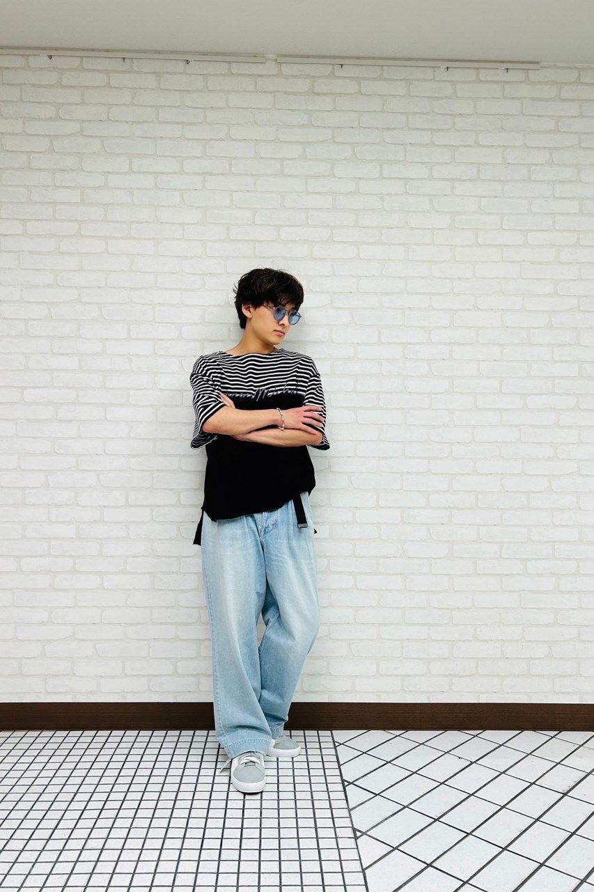 スピ様 C6395 Tシャツ×スウェットパンツデイリーコーデ kmd_2505_DAY8_thumb.jpg
