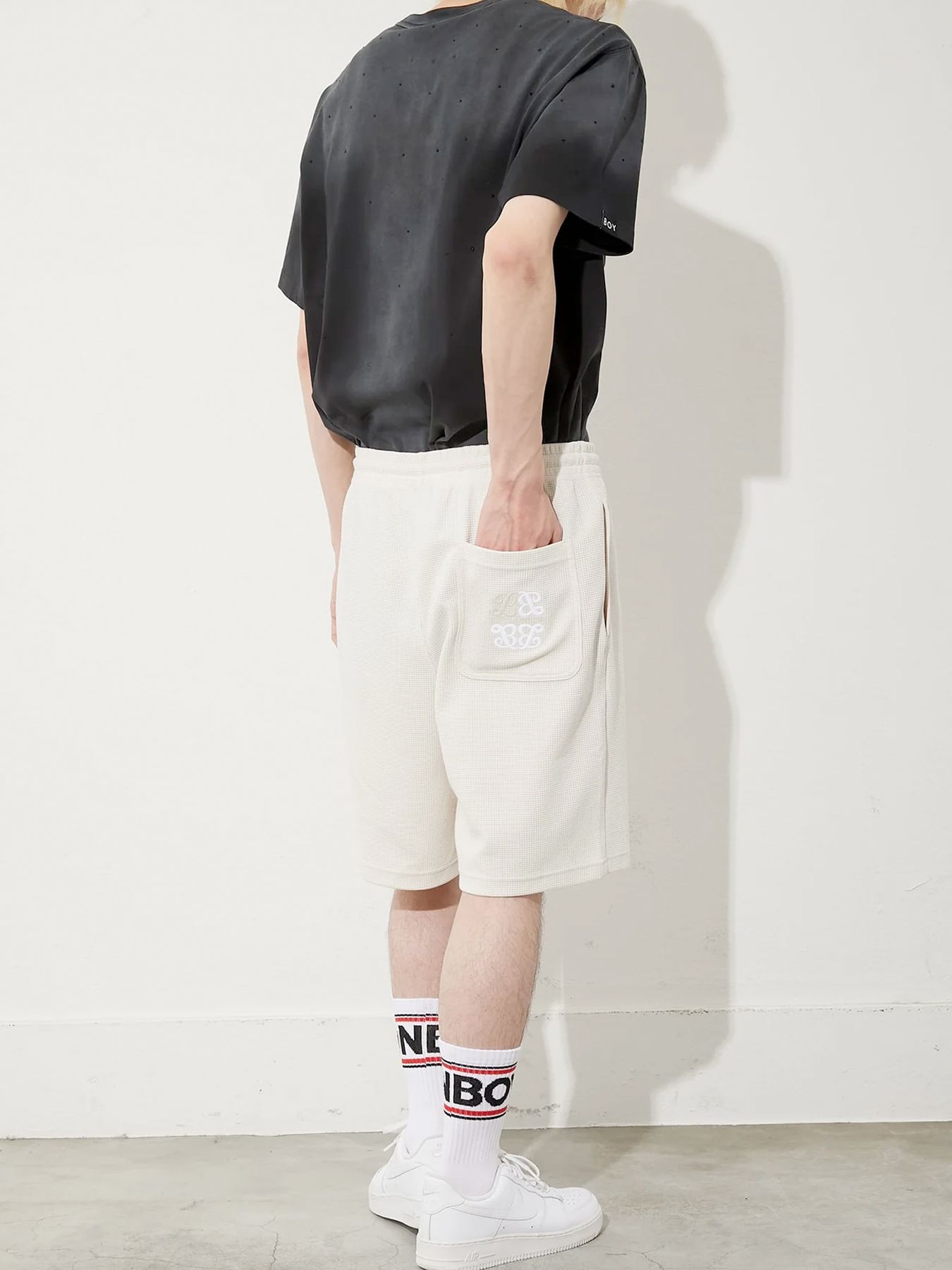 WAFFLE SHORT PANTS / ワッフルショートパンツ / カーキベージュ
