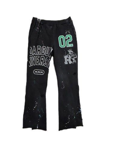 《予約品8月31日 23時55分締め》 COLLEGE PT A / スウェットパンツ / ブラック 【roarguns 】 2024年2月入荷予定