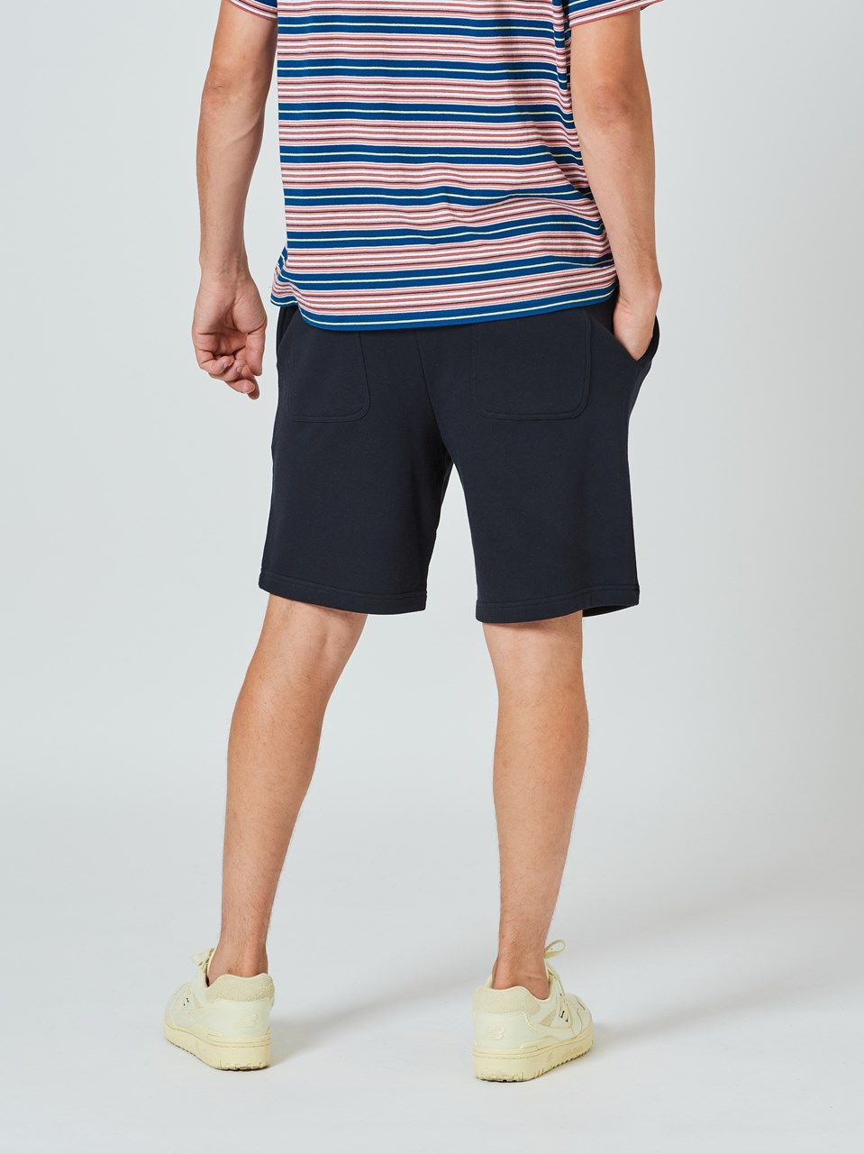 (予約品2023年10月19日18時締め) muta Circle Logo Sweatshorts / スウェットショートパンツ / ネイビー 【Acanthus×muta】
