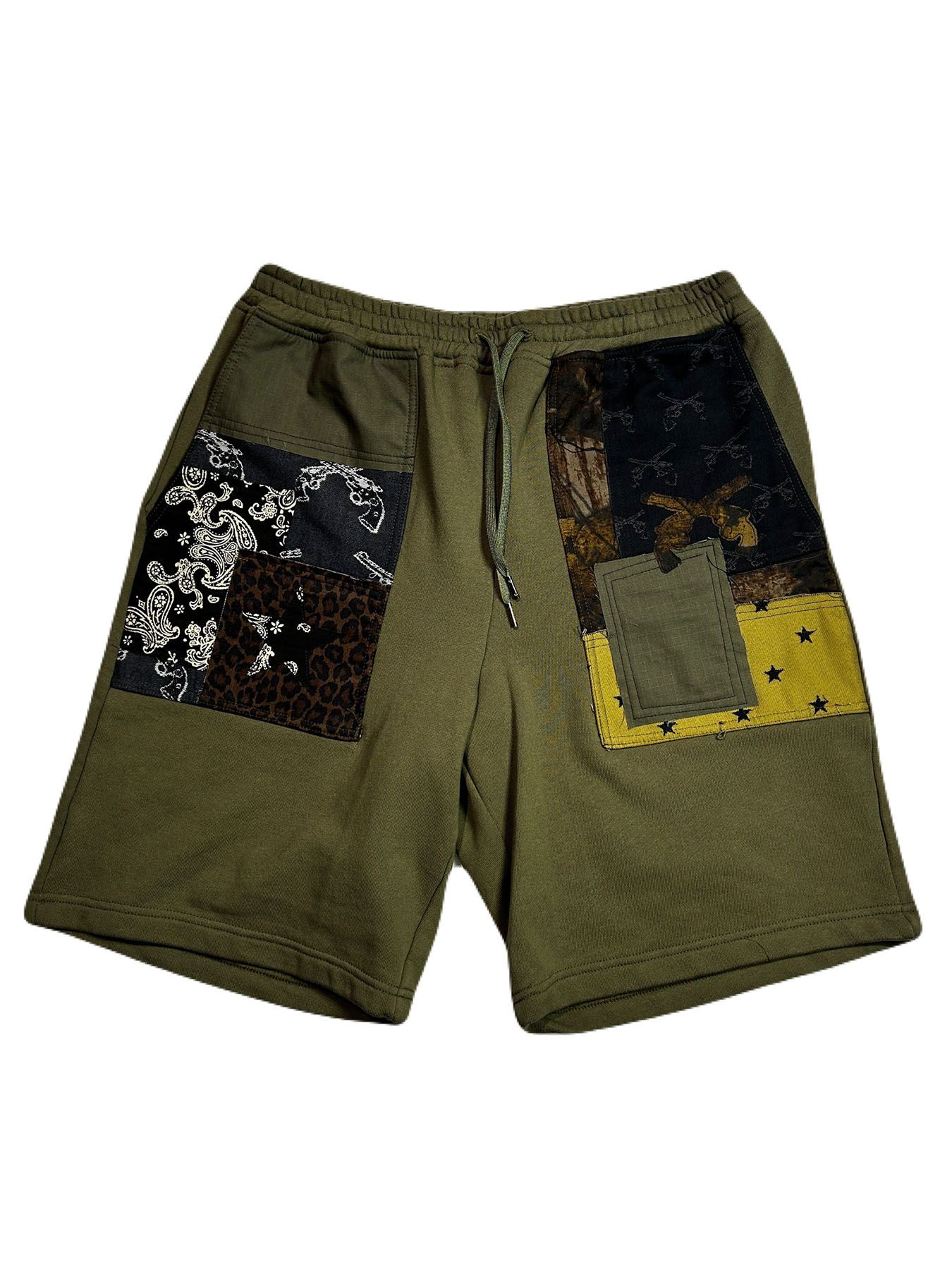 【予約品 8月10日(日) 締切 】PATCH WORK SHORTS / パッチワーク ショーツ / カーキ