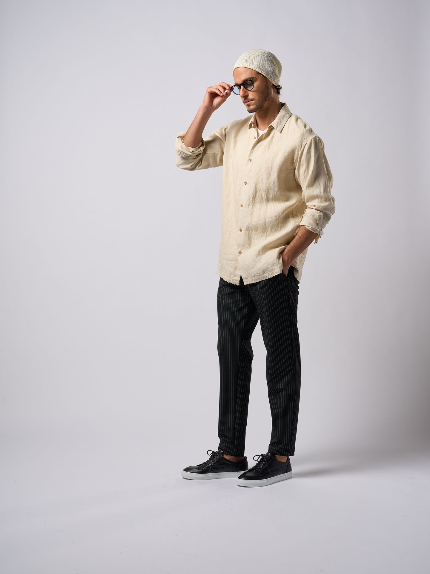 【予約品9月19日 10時締め】 shirt jacket / シャツジャケット / ライトベージュ