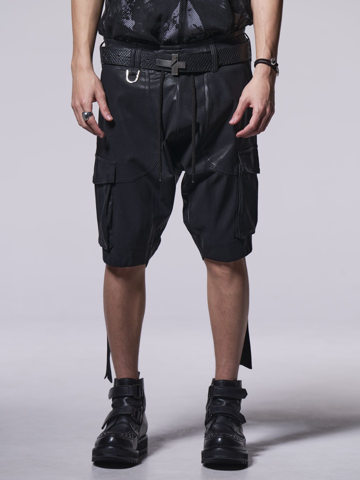 《予約品》 SarouelShortCargo / サルエルショートカーゴ / ブラック・コーティング