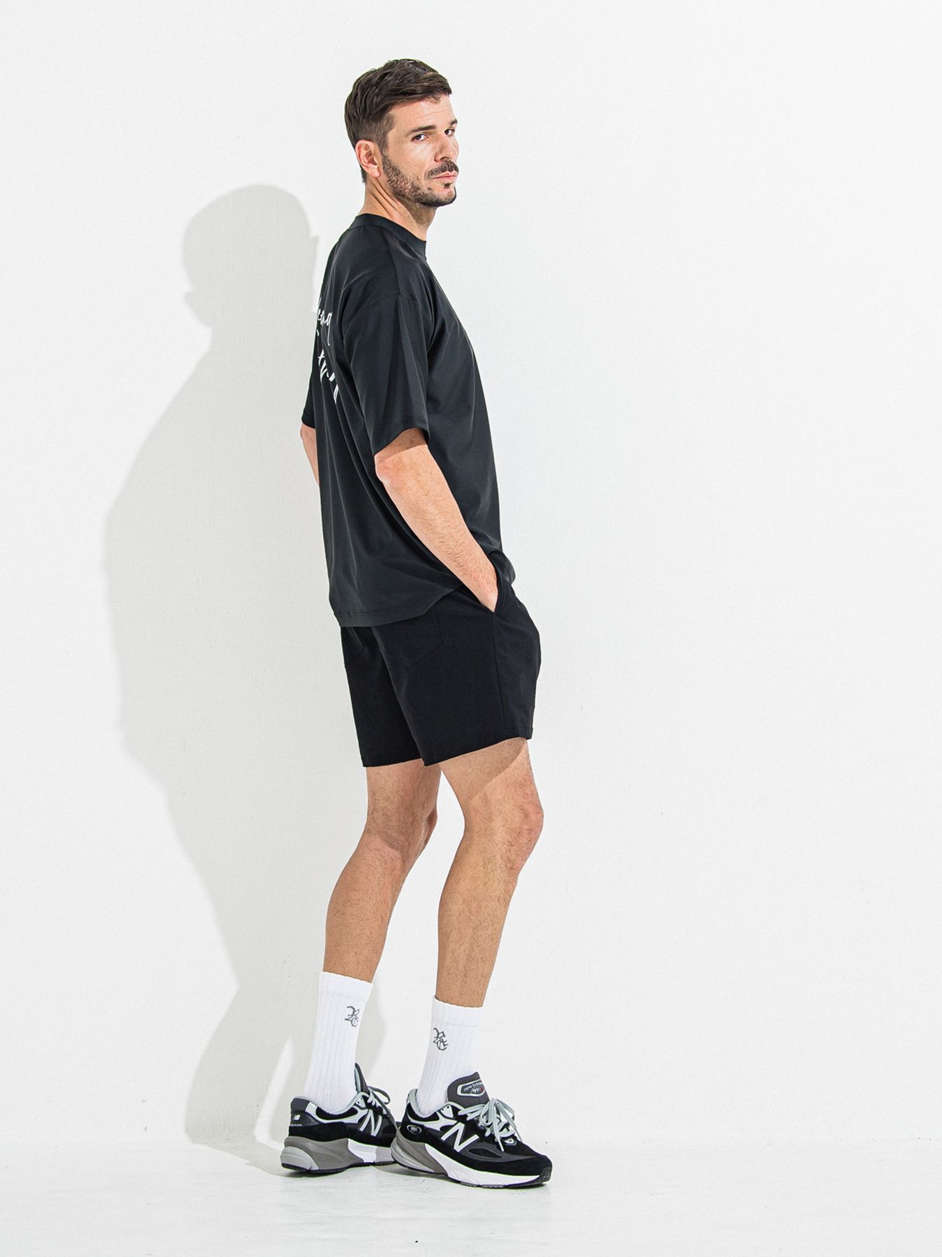 【予約品 】TV NYLON SHORTS / ティーヴィーナイロンショーツ / ブラック