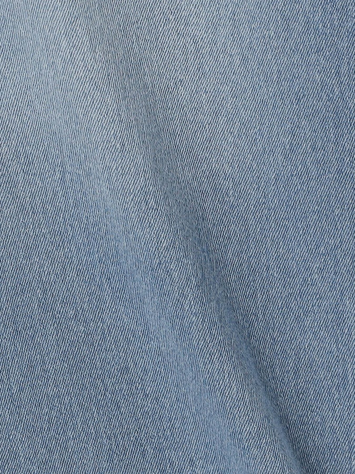 ライトオンスワイドデニムストレッチパンツ / ブルー【HIDEAWAYS NICOLE】