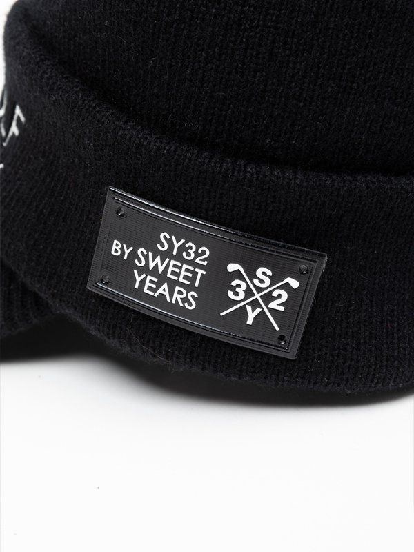 KNIT WORK CAP｜ブラック 【SY32 by SWEET YEARS GOLF】