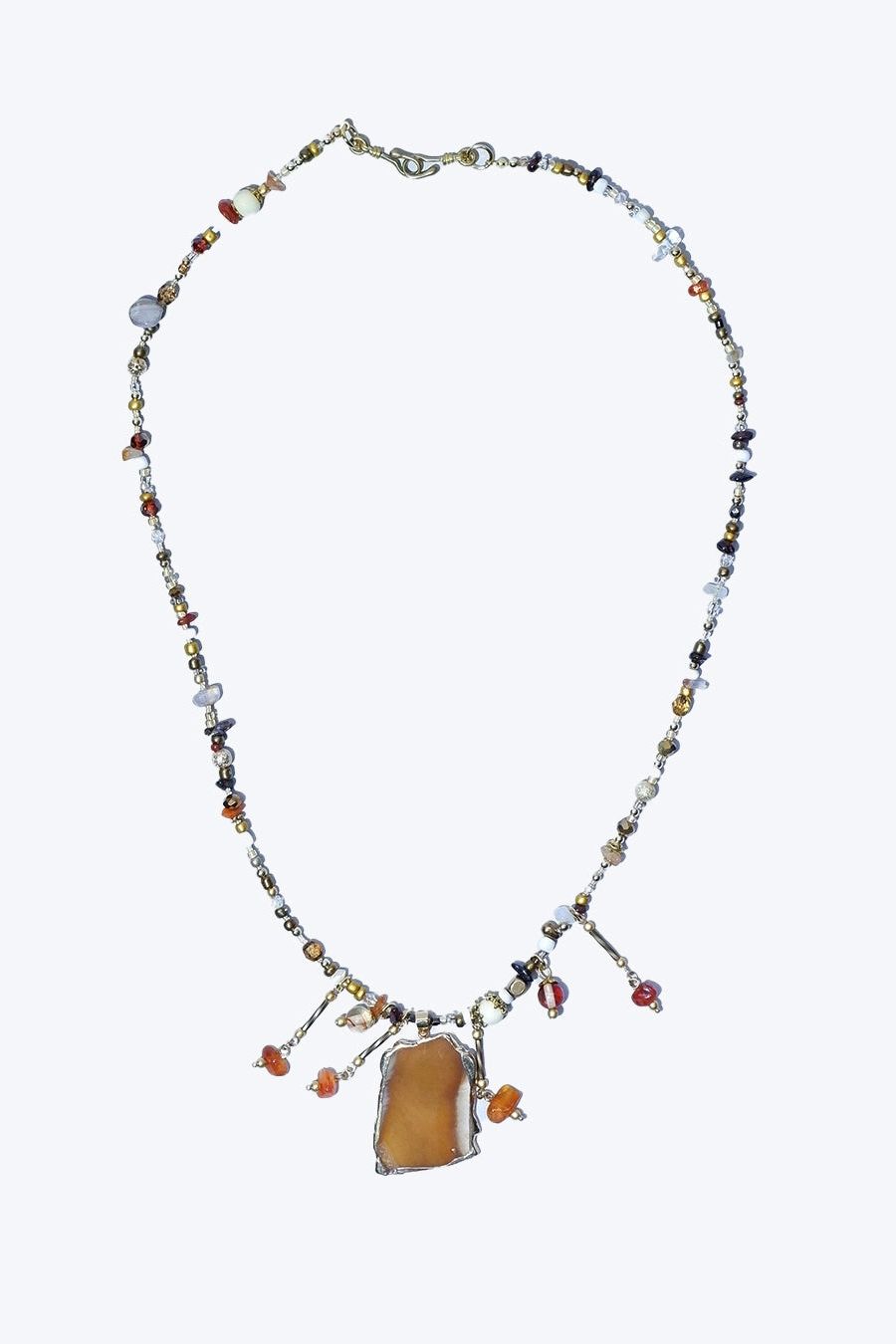 Hinokami ヒノカミ Necklace ネックレス / ORANGE 【Ranunculus】