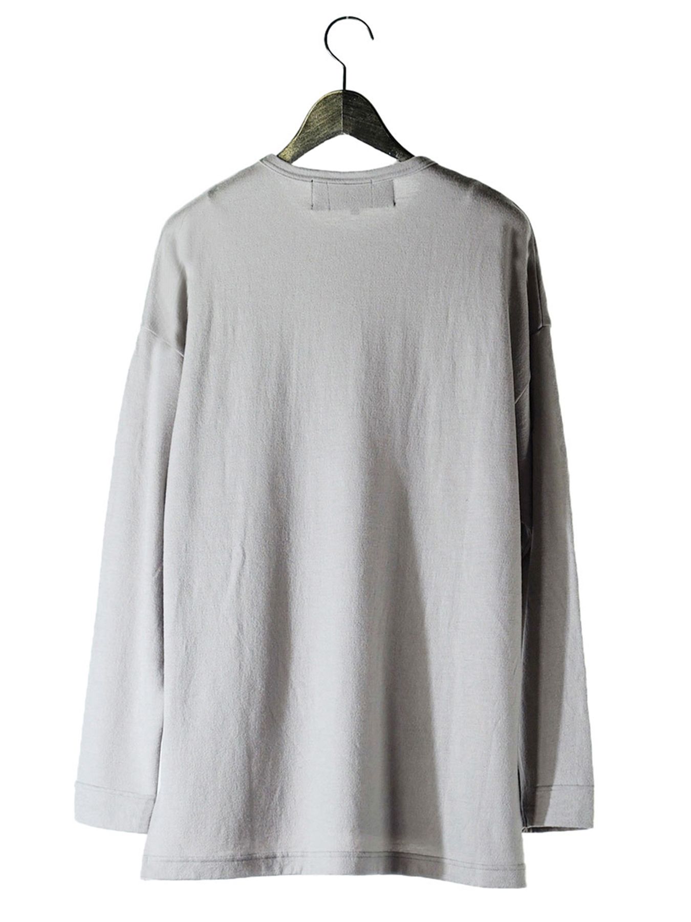 【予約品 7月5日(日) 締切】WASHABLE WOOL TEE / ウォッシャブルウールTシャツ / ライトグレー