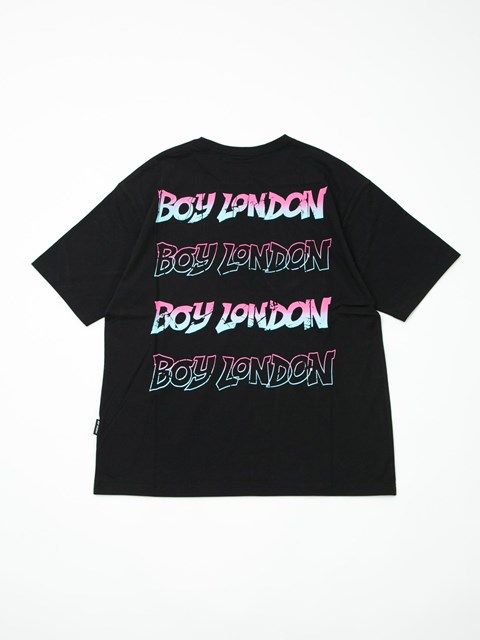 GRADATION LOGO GRAPHIC TEE / Tシャツ / ブラック 【BOY LONDON】