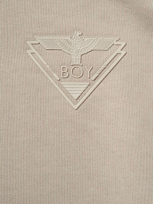 BOY LOGO Patch Hoodie Parka BEIGE【B233N0401511】