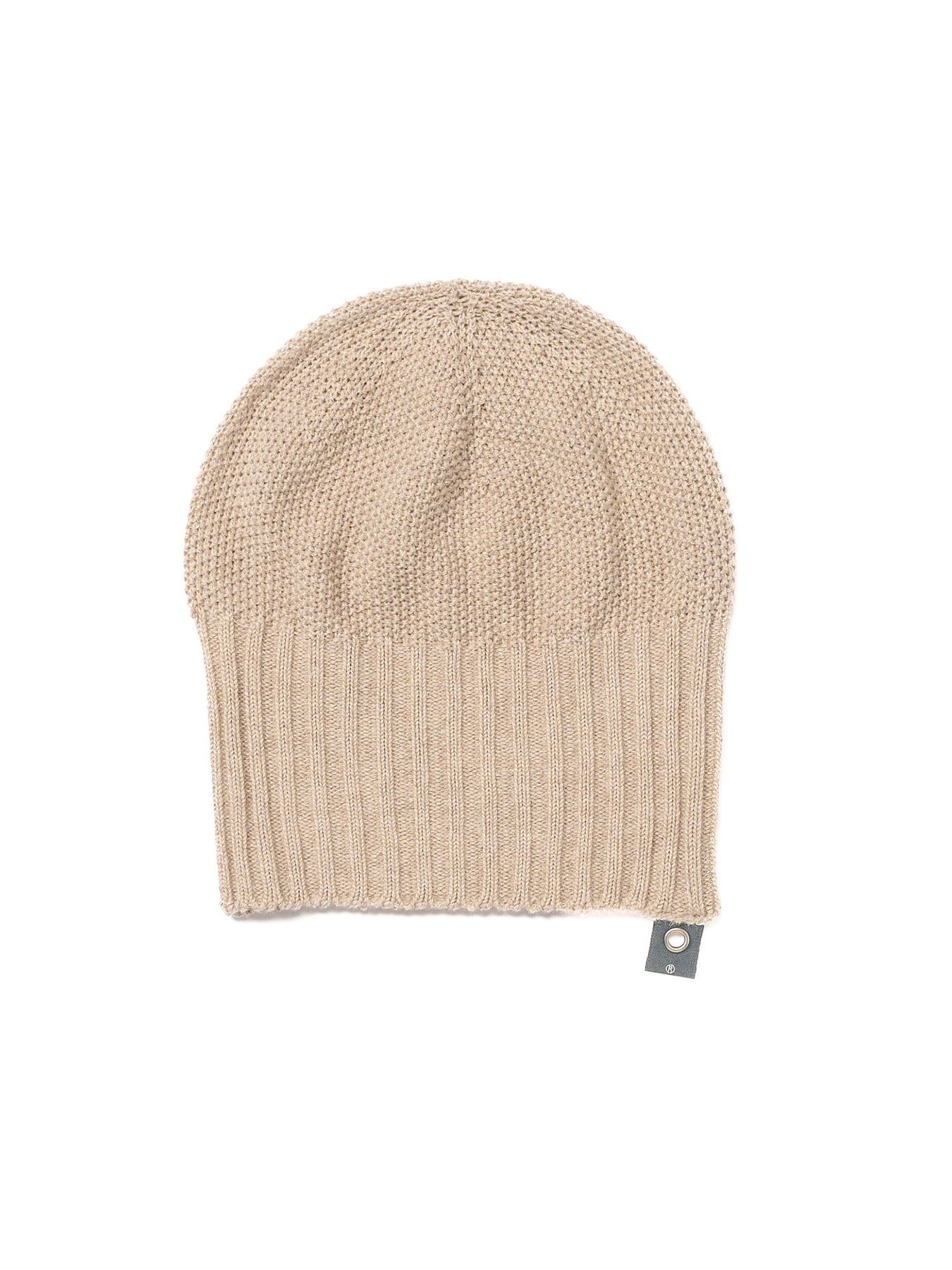 【予約品 9月23日(火) 締切】comfy 2-way knit watch / コンフィー 2ウェイ ニットワッチキャップ / ベージュ