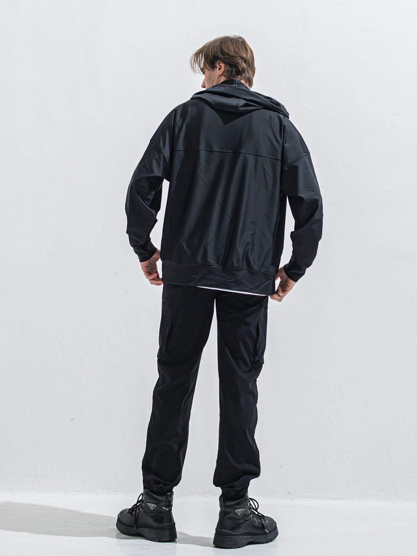 【予約品 2月15日(日) 18:00 締切】DAVID NYLON CARGO PANTS/ ミリタリーナイロンカーゴパンツ / ブラック