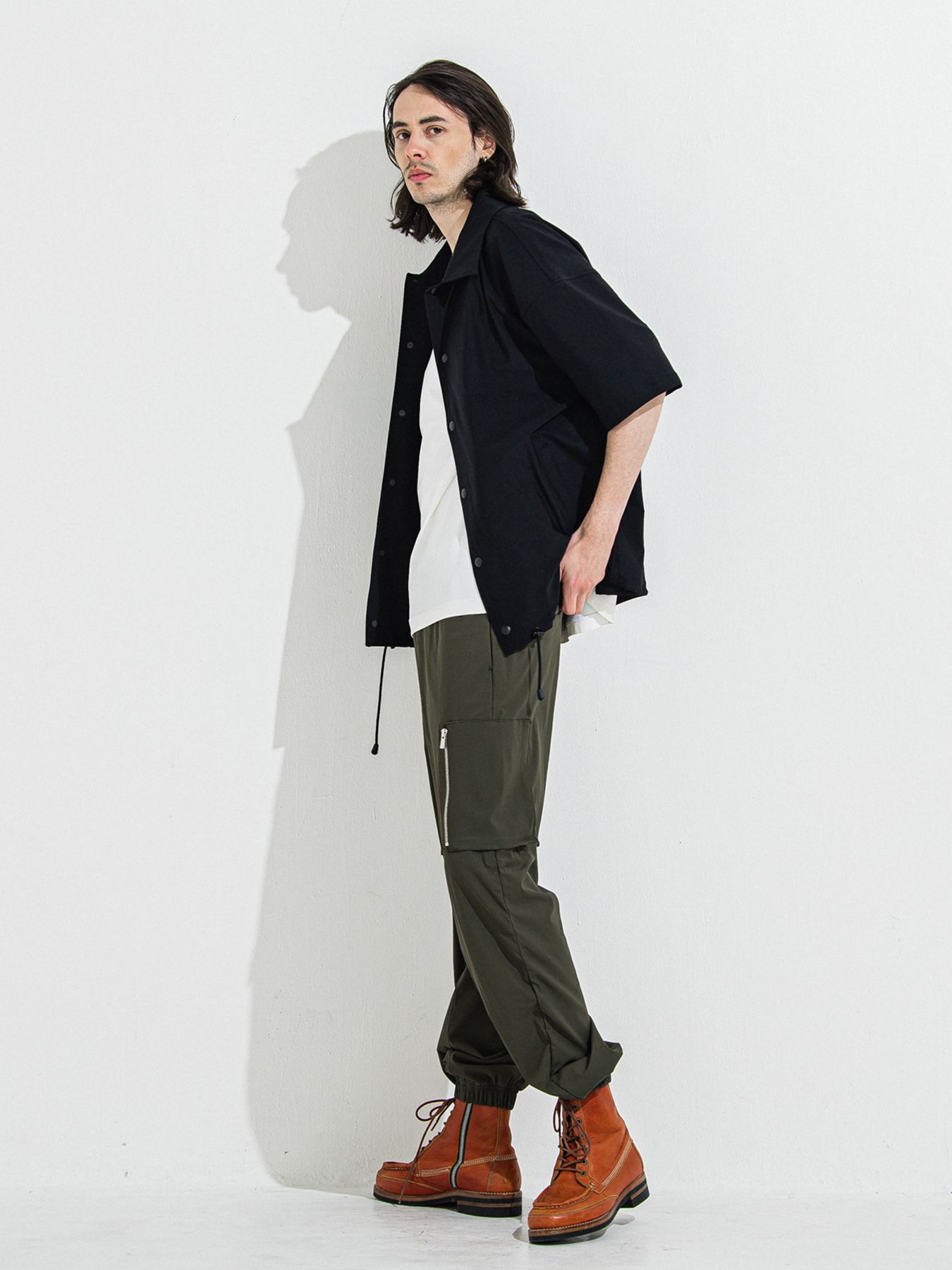 【予約品 】DAVID NYLON CARGO PANTS / デヴィッドナイロンカーゴパンツ / カーキ