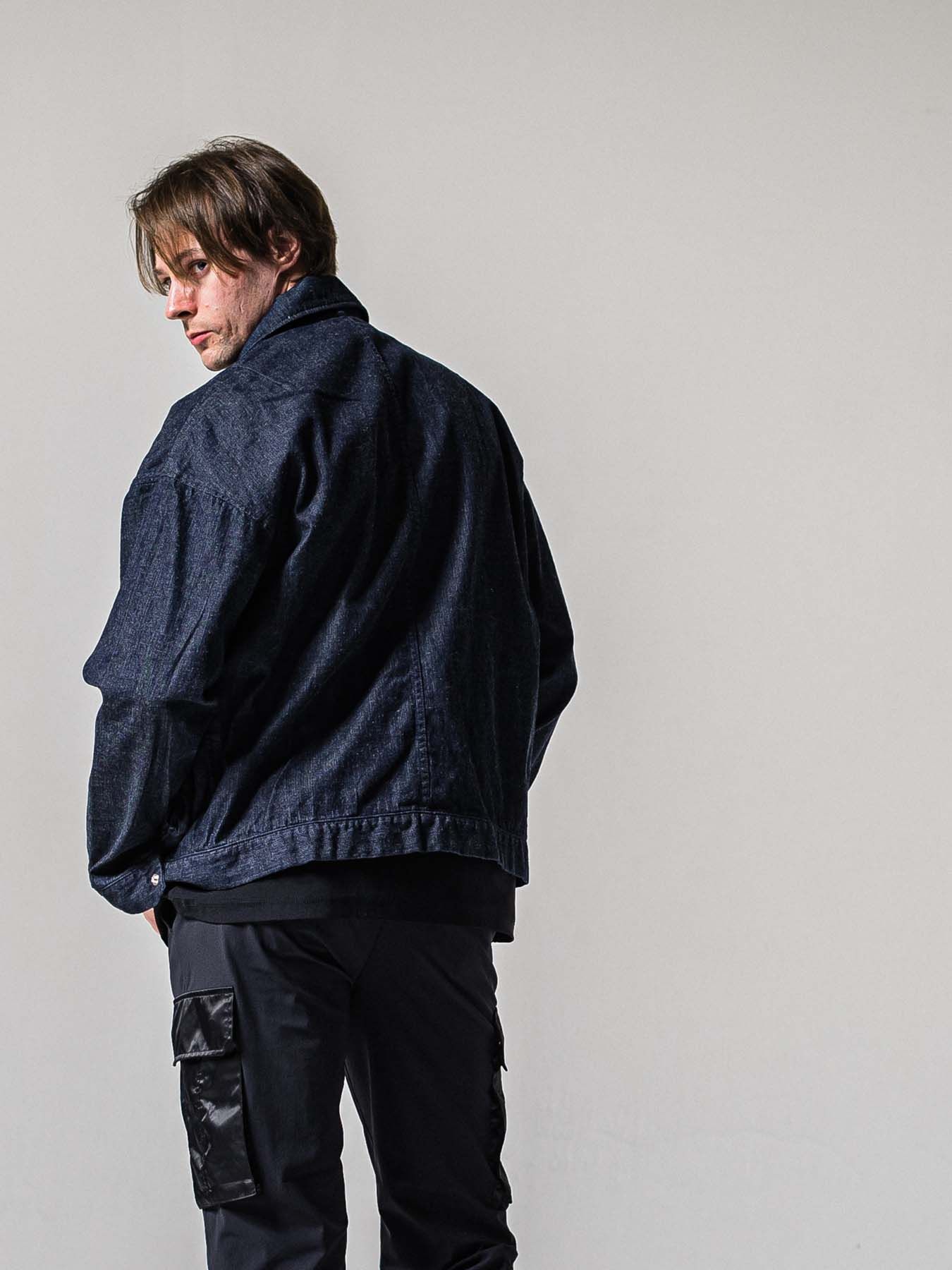 【予約品 11月16日(日) 締切】LDENIM AG FLIGHT JK / ライトデニム ミリタリージャケット / インディゴワンウォッシュ