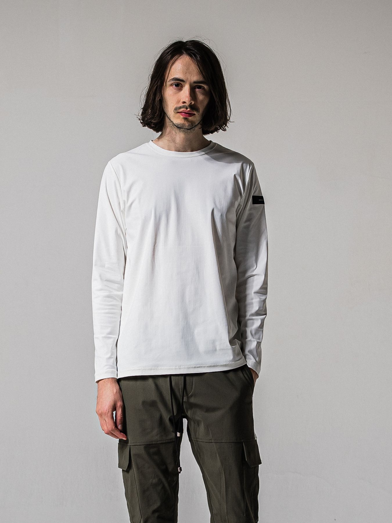 【予約品 11月16日(日) 締切】NYLON LONGSLEEVE TEE / ナイロン ロングスリーブTシャツ / ホワイト