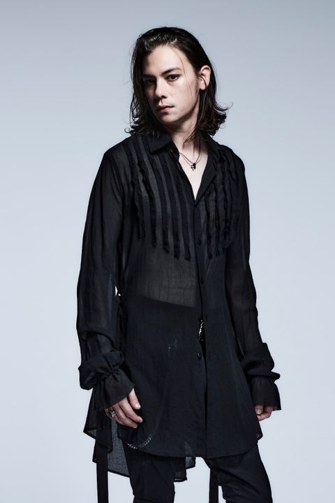 SharringSleeveLongShirts / Black 【kiryuyrik】
