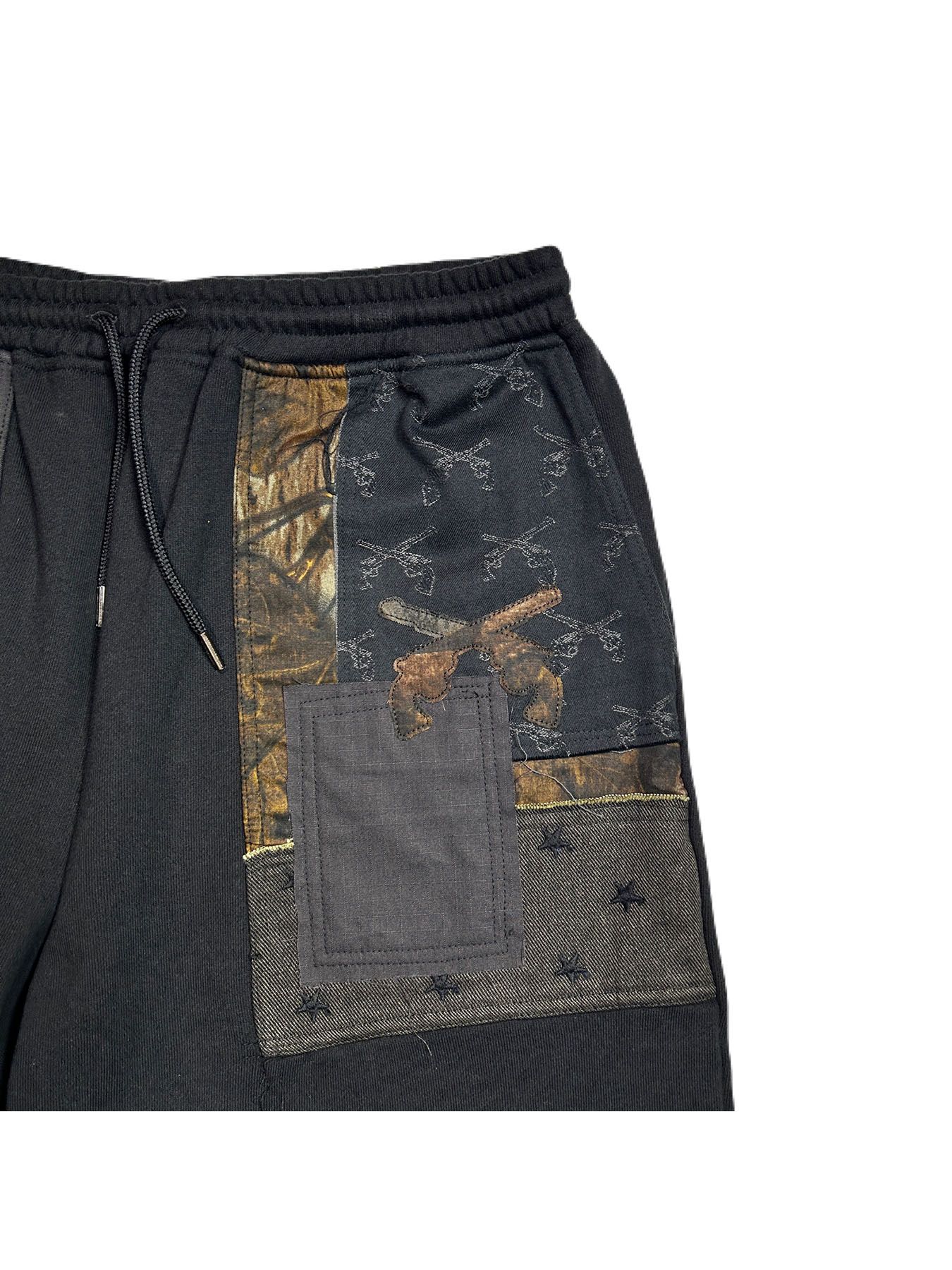 【予約品 8月10日(日) 締切 】PATCH WORK SHORTS / パッチワーク ショーツ / ブラック