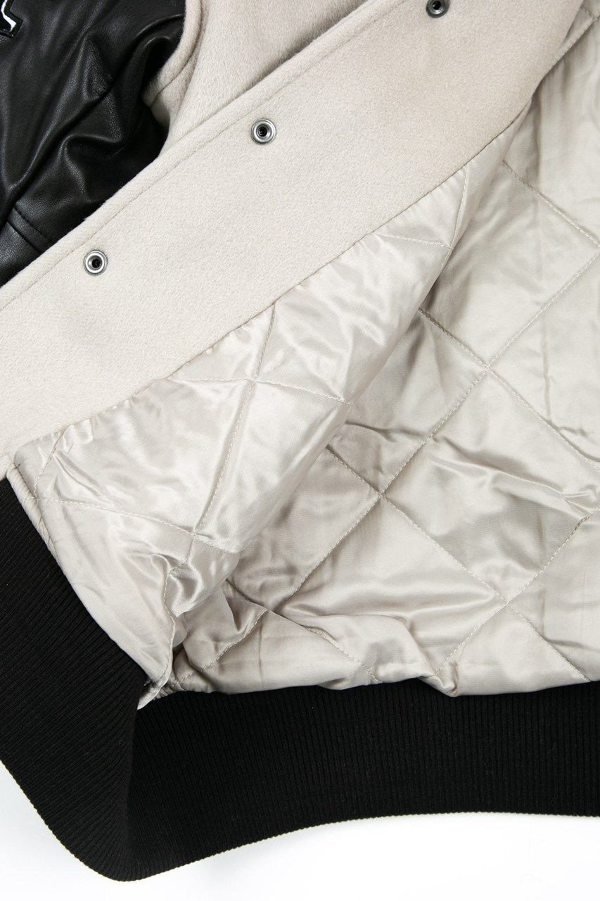 EMBROIDERY PATCH STADIUM JACKET  / グレー 【BOY LONDON】