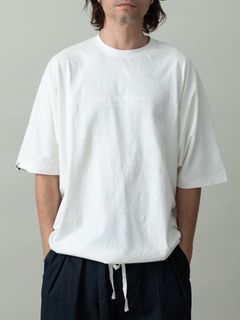 【予約品 2月1日(日) 締切】KITE TEE frocky / フロッキープリント ニットT / ホワイト