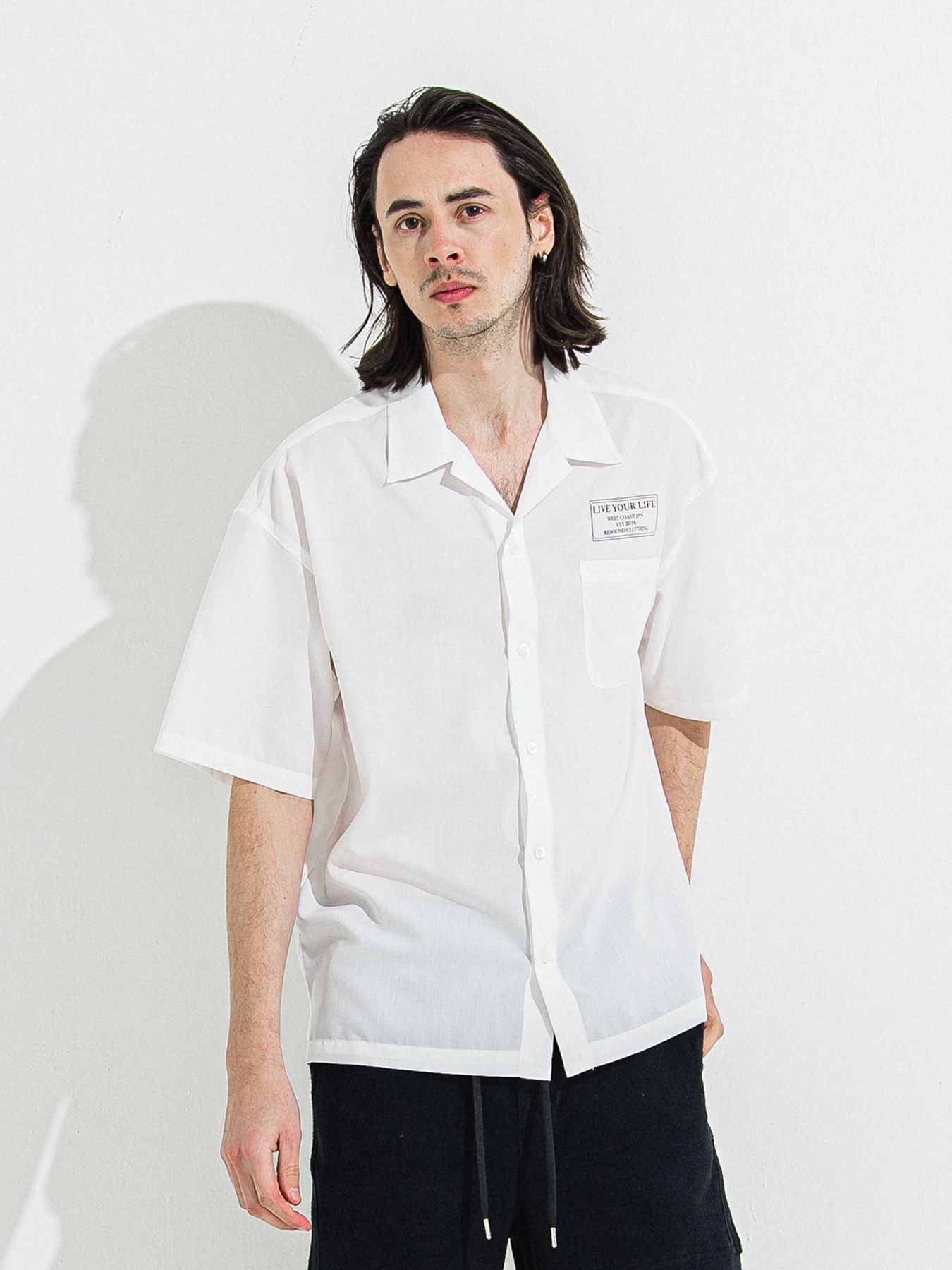 【予約品 】ZACK HALF SHIRT / ザックハーフスリーブシャツ / ホワイトプリント