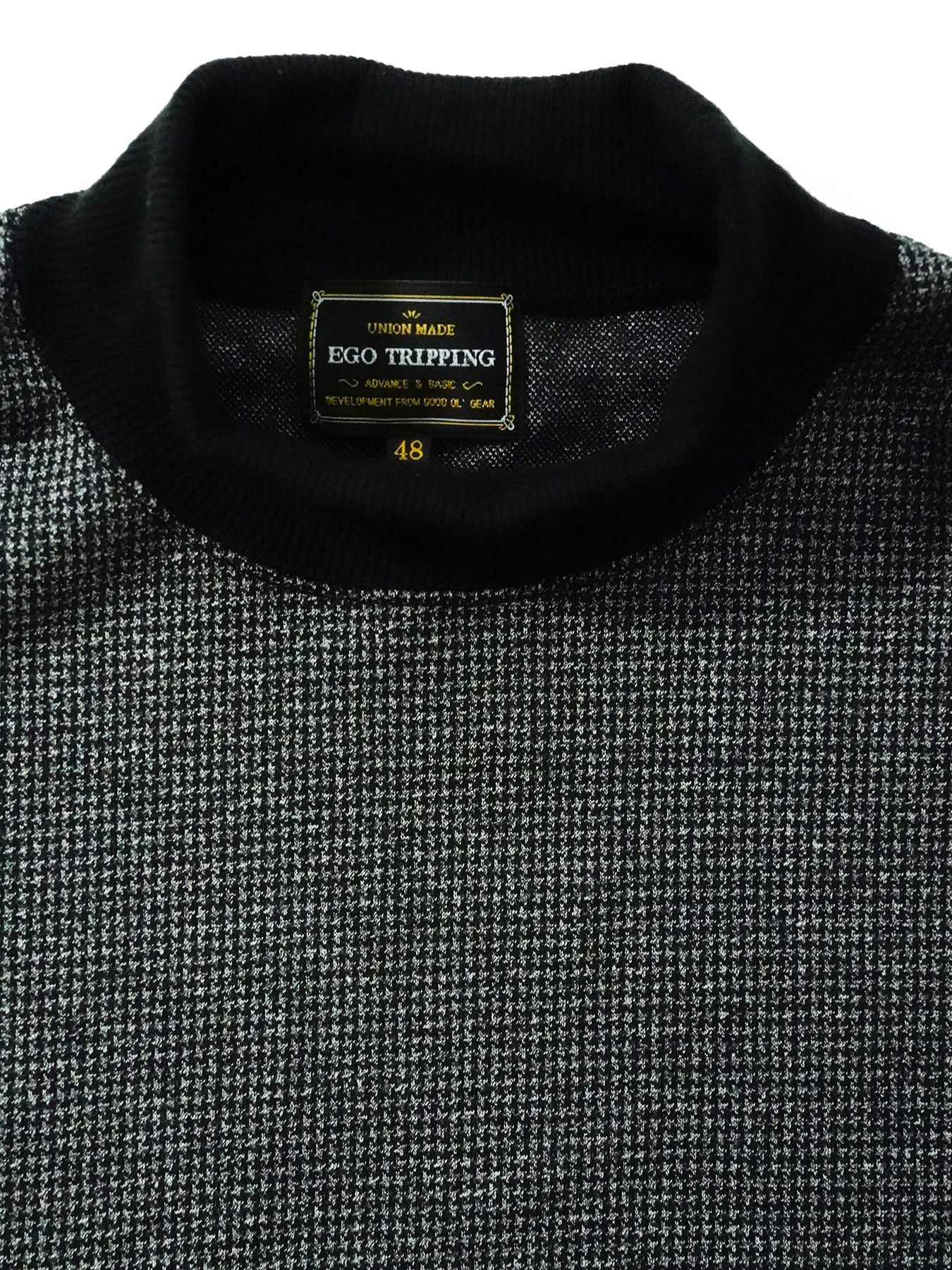 【予約品 7月5日(日) 締切】LUXEWEAVE / ハイネック / 千鳥グレー